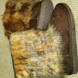 Ladies Winter Faux Fur Boots